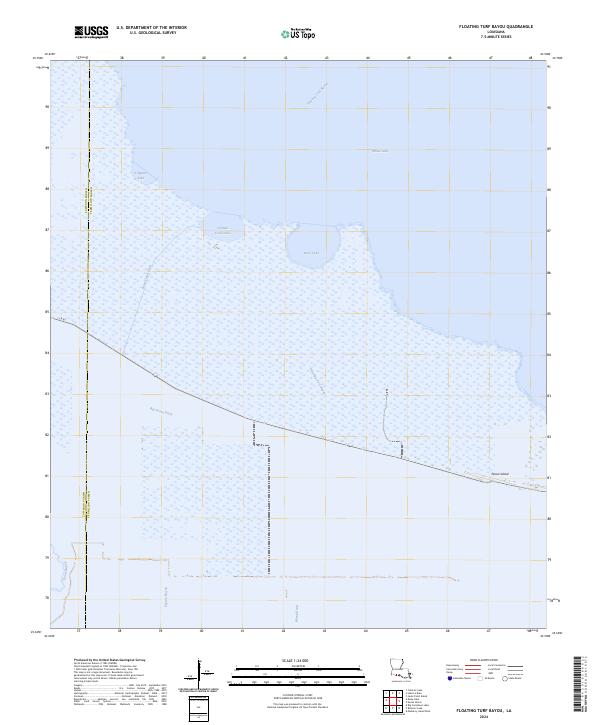 USGS Topographic Map – Floating Turf Bayou