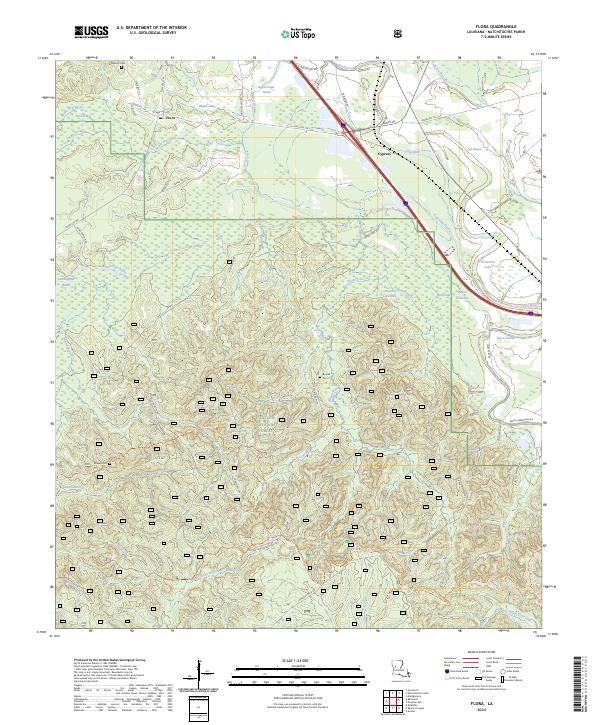 USGS Topographic Map – Flora