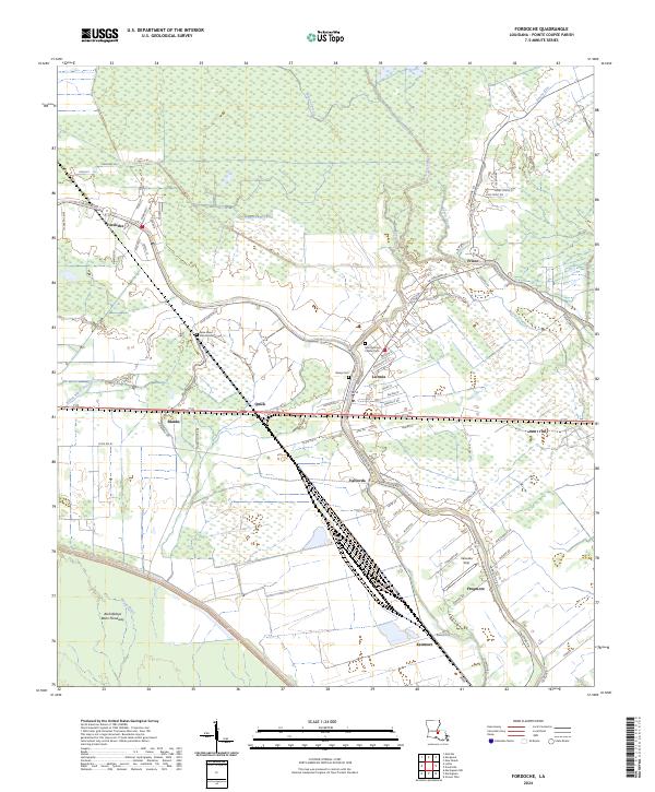 USGS Topographic Map – Fordoche