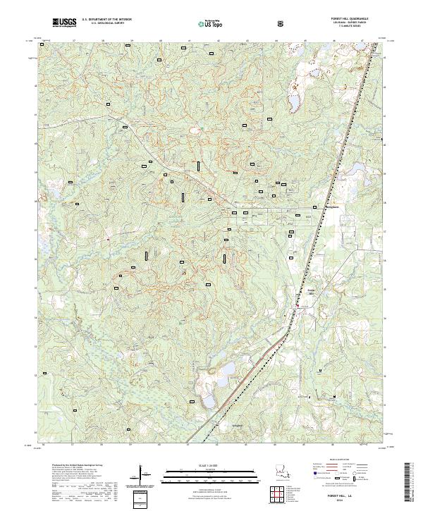 USGS Topographic Map – Forest Hill