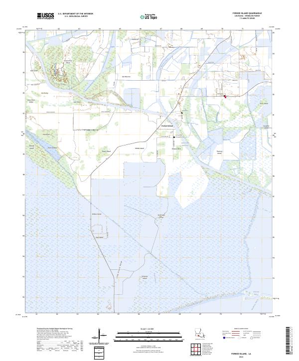 USGS Topographic Map – Forked Island