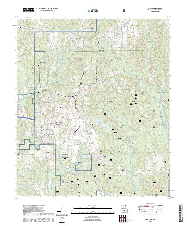 USGS Topographic Map – Fort Polk