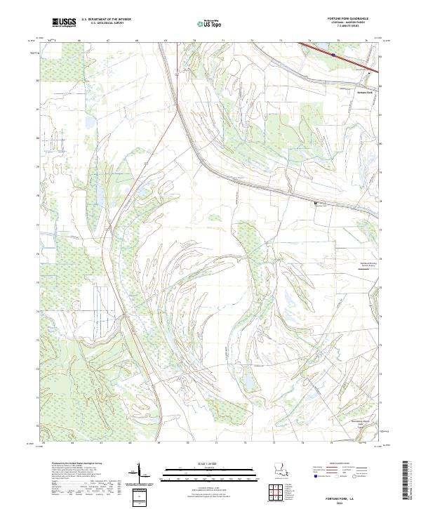 USGS Topographic Map – Fortune Fork