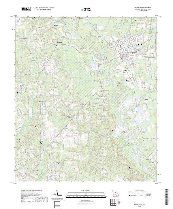 USGS Topographic Map – Franklinton