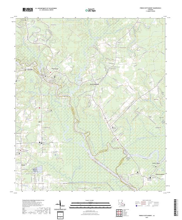 USGS Topographic Map – French Settlement