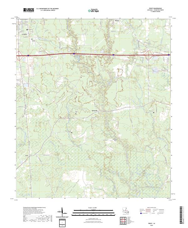 USGS Topographic Map – Frost