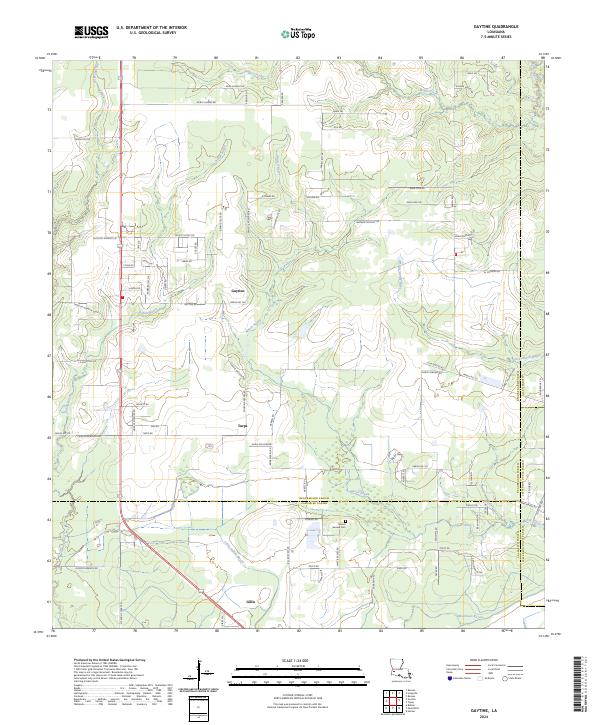 USGS Topographic Map – Gaytine