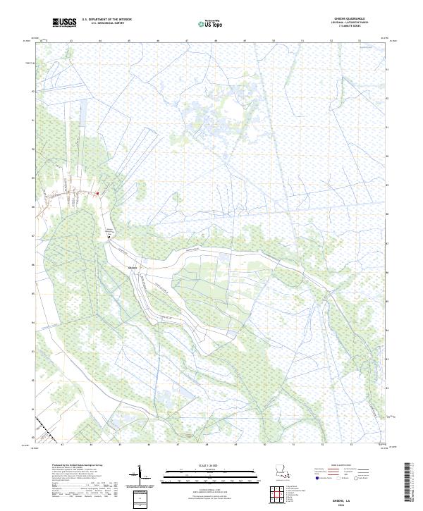 USGS Topographic Map – Gheens