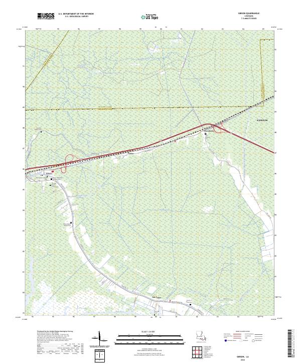 USGS Topographic Map – Gibson