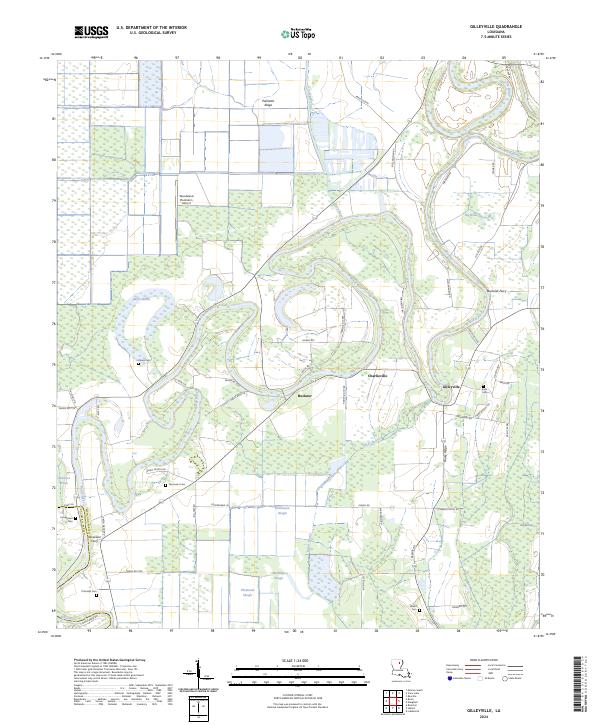 USGS Topographic Map – Gilleyville
