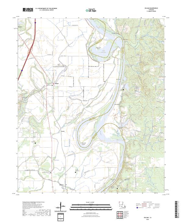 USGS Topographic Map – Gilliam