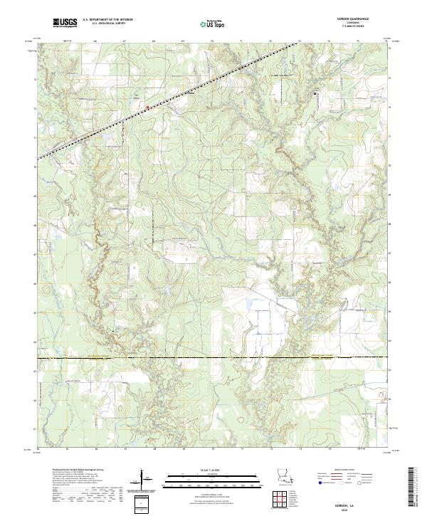 USGS Topographic Map – Gordon