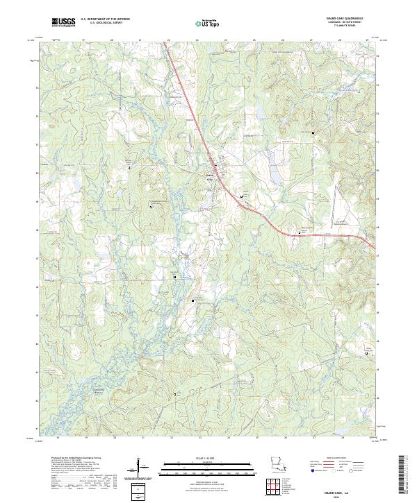 USGS Topographic Map – Grand Cane