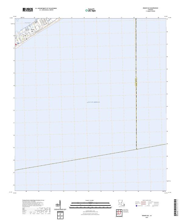 USGS Topographic Map – Grand Isle