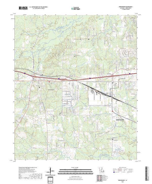 USGS Topographic Map – Greenwood