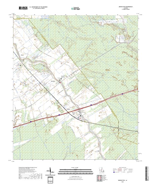 USGS Topographic Map – Grosse Tete