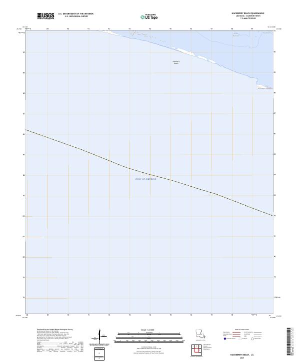 USGS Topographic Map – Hackberry Beach