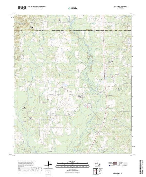 USGS Topographic Map – Hall Summit
