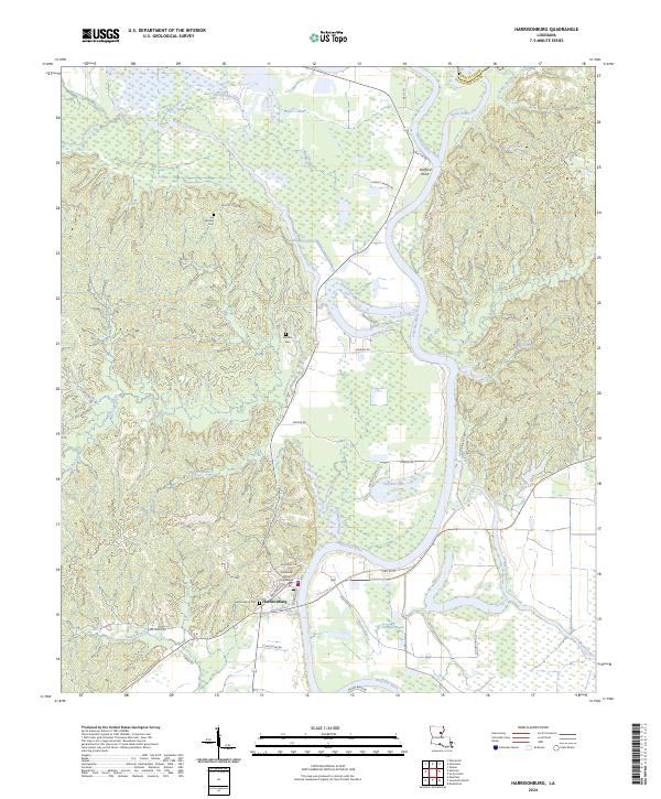 USGS Topographic Map – Harrisonburg