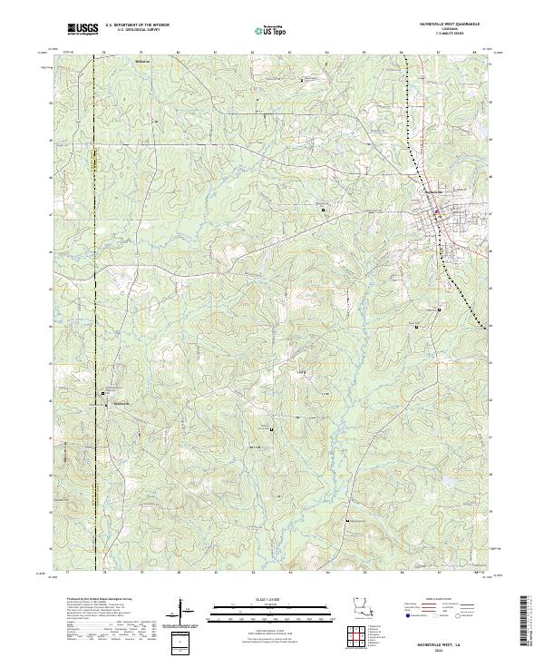 USGS Topographic Map – Haynesville West