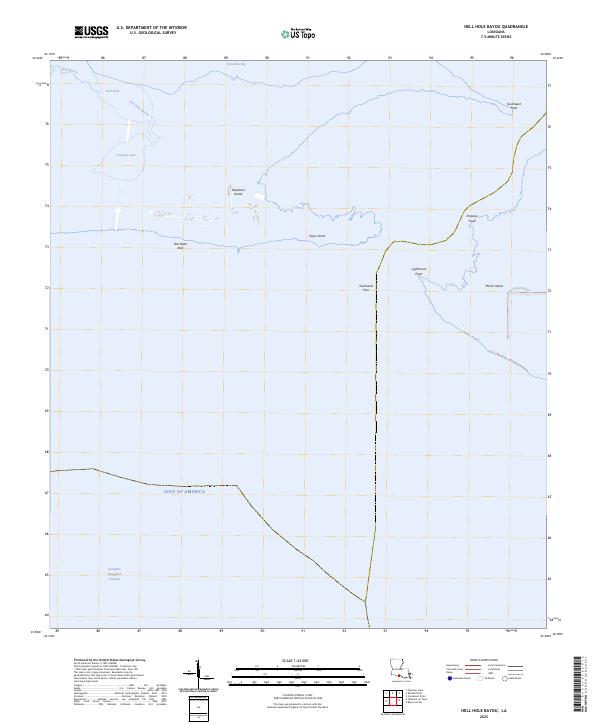 USGS Topographic Map – Hell Hole Bayou