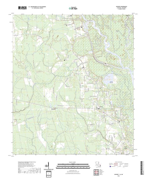 USGS Topographic Map – Hickory