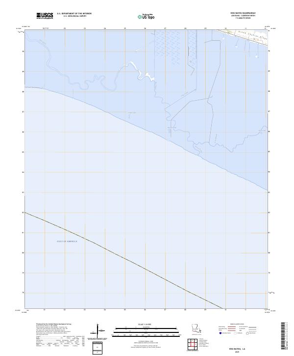 USGS Topographic Map – Hog Bayou