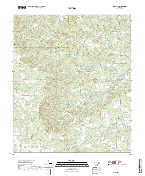 USGS Topographic Map – Hollis Creek