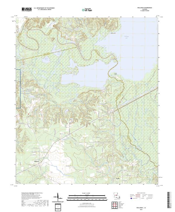 USGS Topographic Map – Holloway