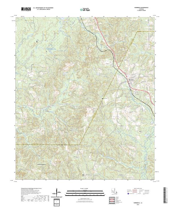 USGS Topographic Map – Hornbeck
