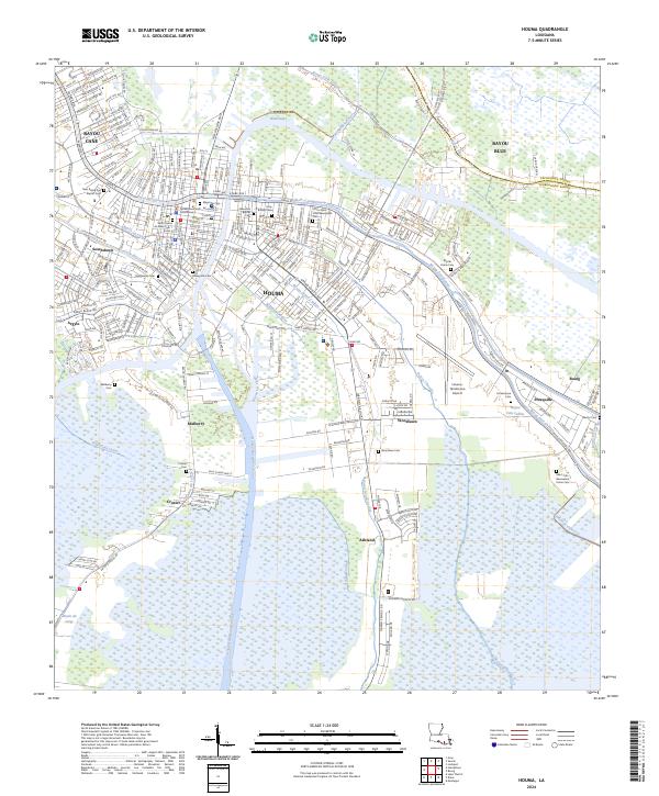 USGS Topographic Map – Houma