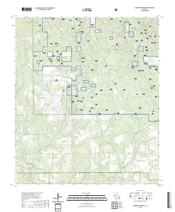 USGS Topographic Map – Hurricane Branch