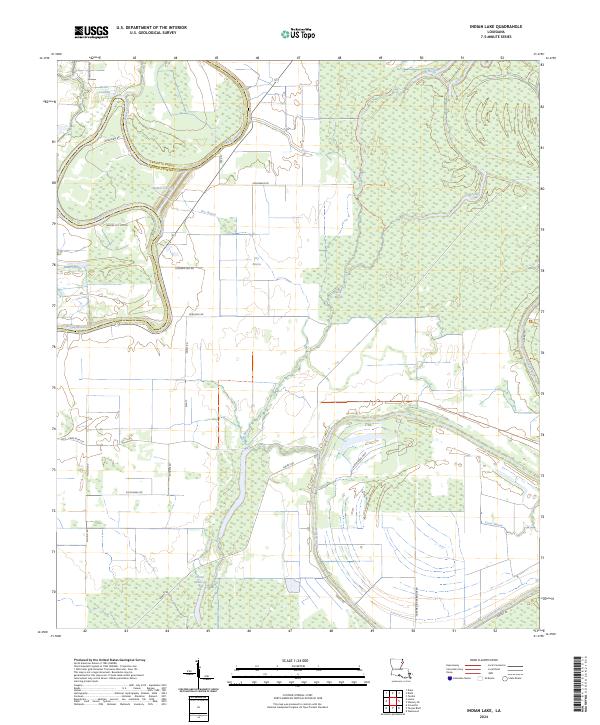 USGS Topographic Map – Indian Lake