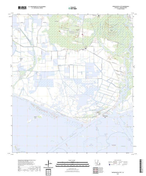 USGS Topographic Map – Intracoastal City