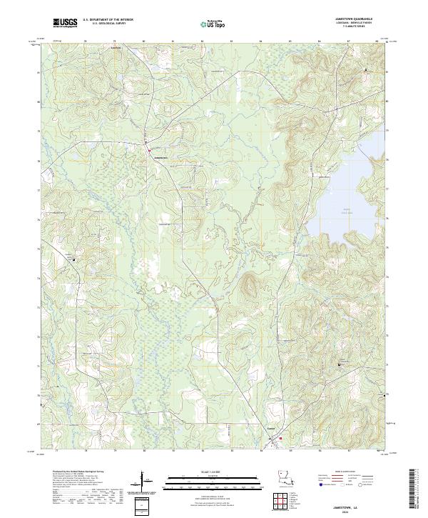 USGS Topographic Map – Jamestown