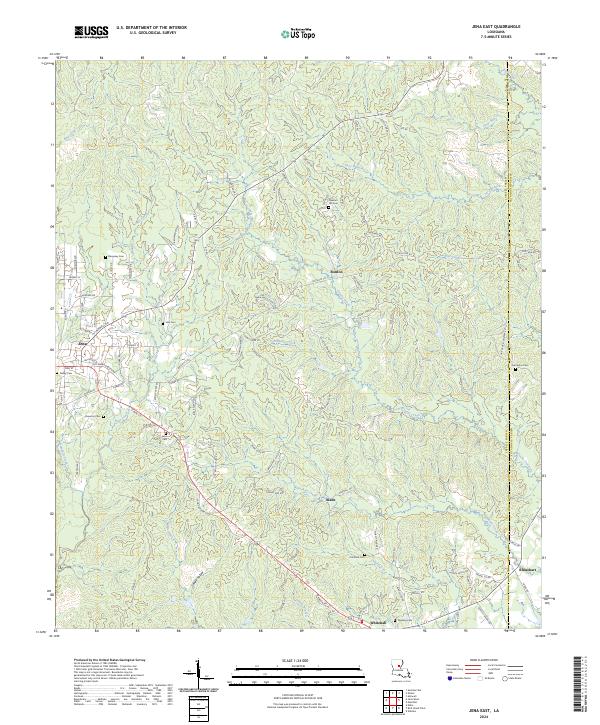 USGS Topographic Map – Jena East