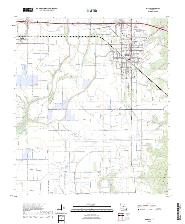 USGS Topographic Map – Jennings