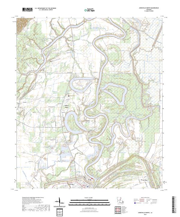 USGS Topographic Map – Jonesville North