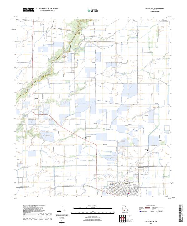 USGS Topographic Map – Kaplan North