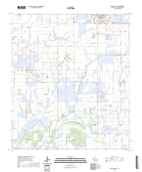 USGS Topographic Map – Kaplan South