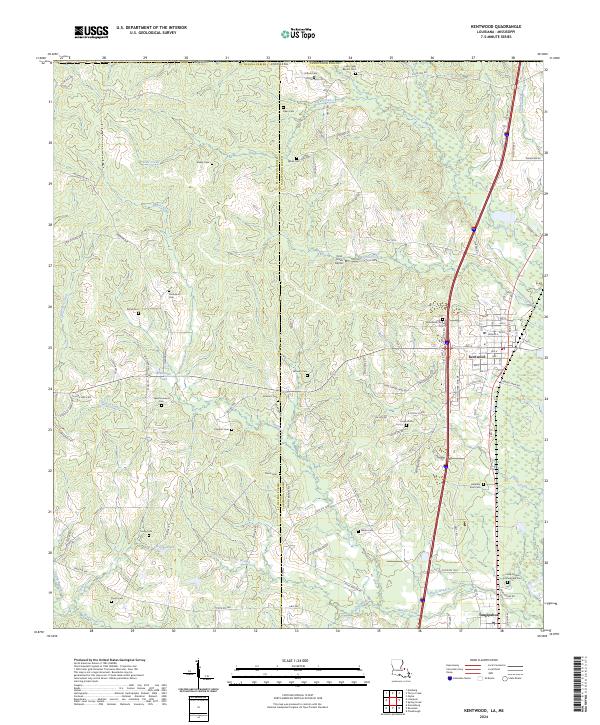 USGS Topographic Map – Kentwood