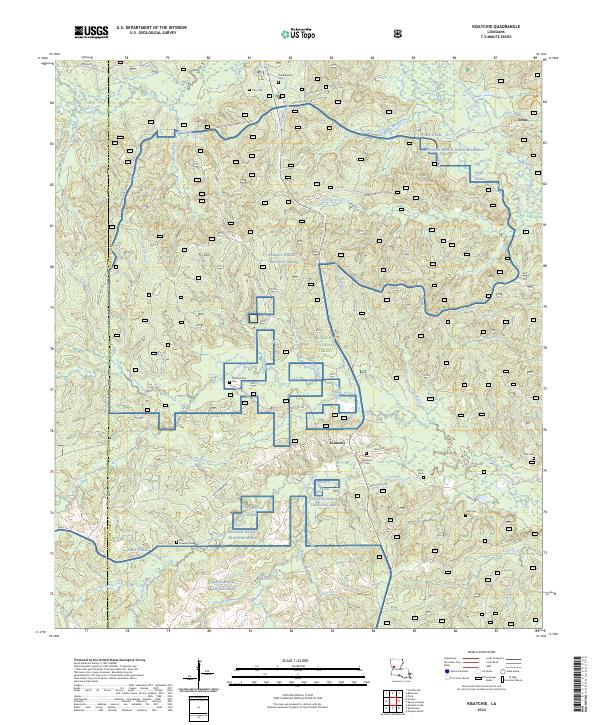 USGS Topographic Map – Kisatchie