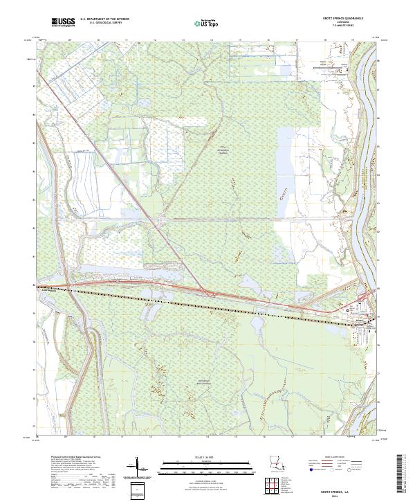 USGS Topographic Map – Krotz Springs