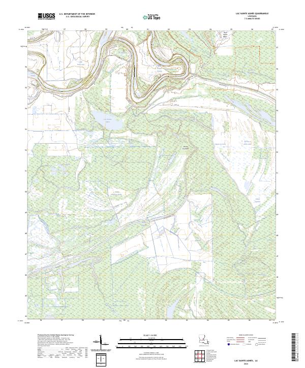 USGS Topographic Map – Lac Sainte Agnes