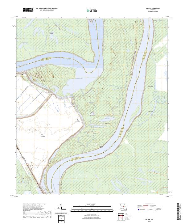USGS Topographic Map – Lacour