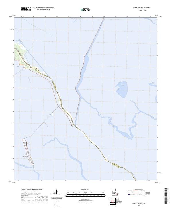USGS Topographic Map – Lake Bully Camp
