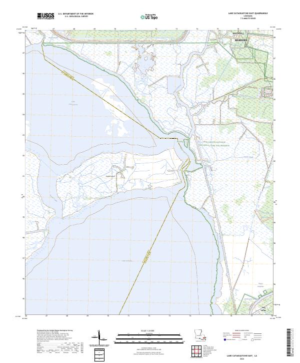 USGS Topographic Map – Lake Cataouatche East
