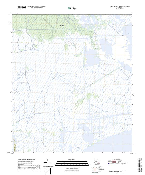USGS Topographic Map – Lake Cataouatche West