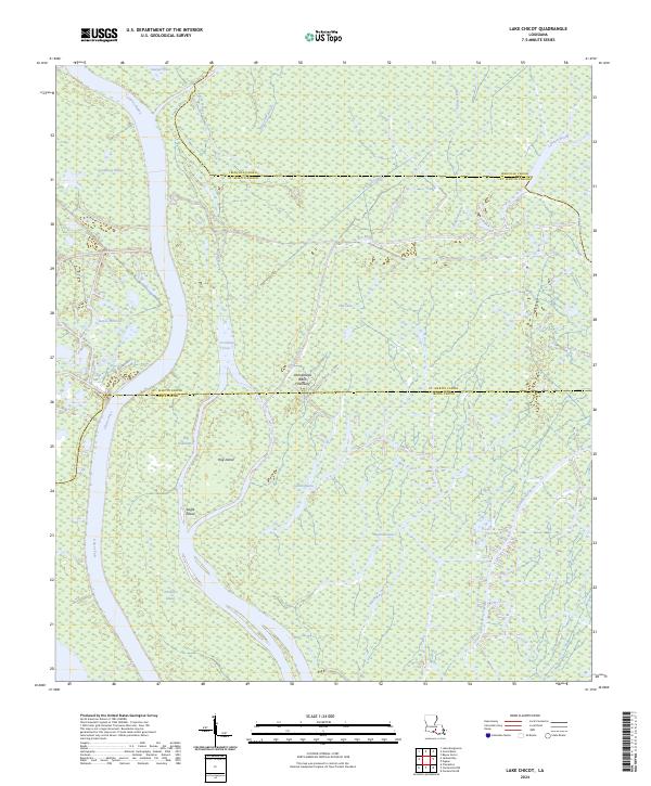 USGS Topographic Map – Lake Chicot