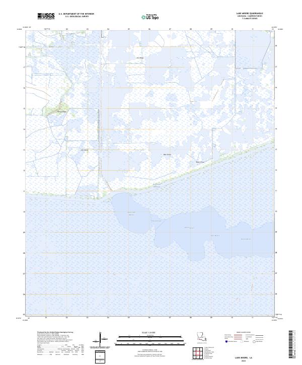 USGS Topographic Map – Lake Misere